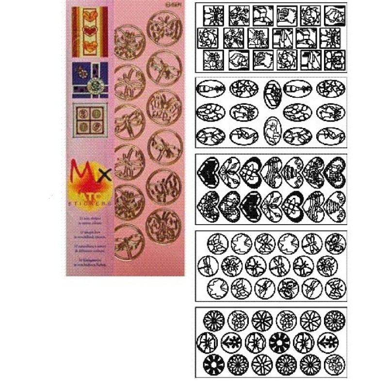Kader sticker pakketje Mix and Match  donker en pastel J