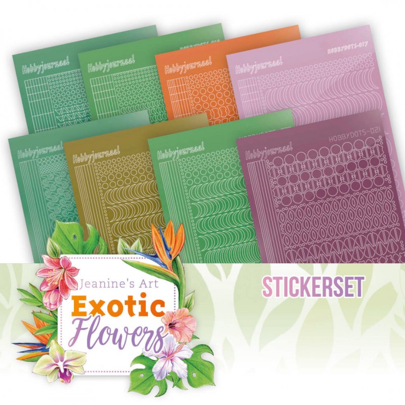 Creative Hobbydots Stickerset 16 - Exotic Flowers - Jeanine's Art