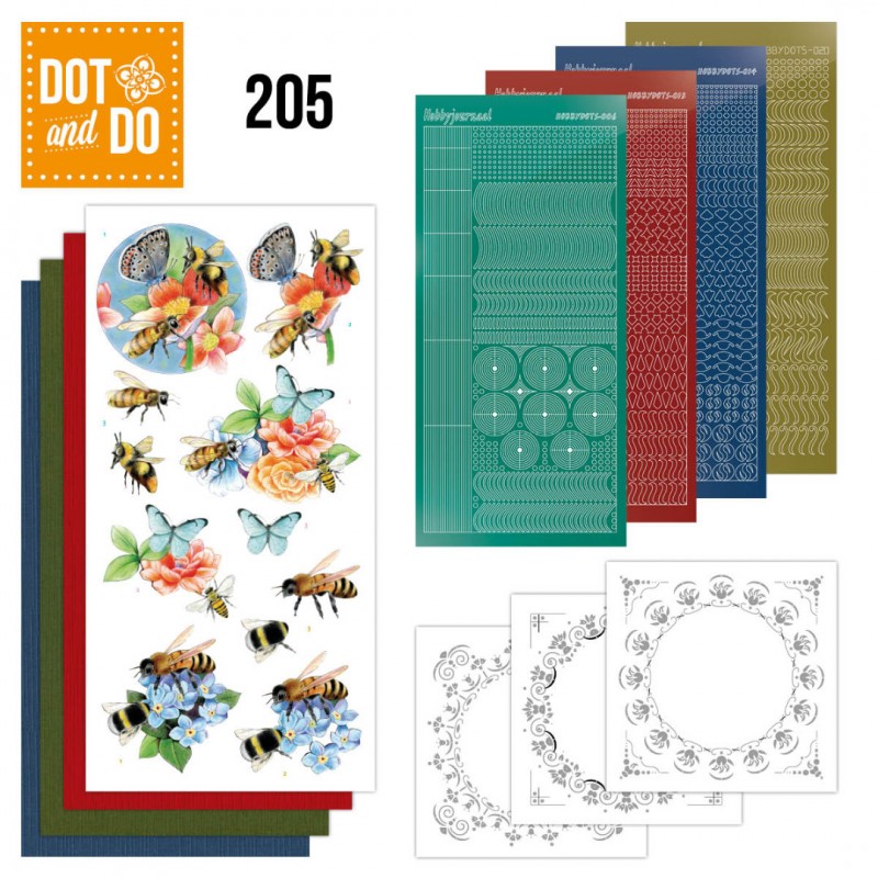 Dot and Do 205 -  Jeanine's Art - Humming Bees