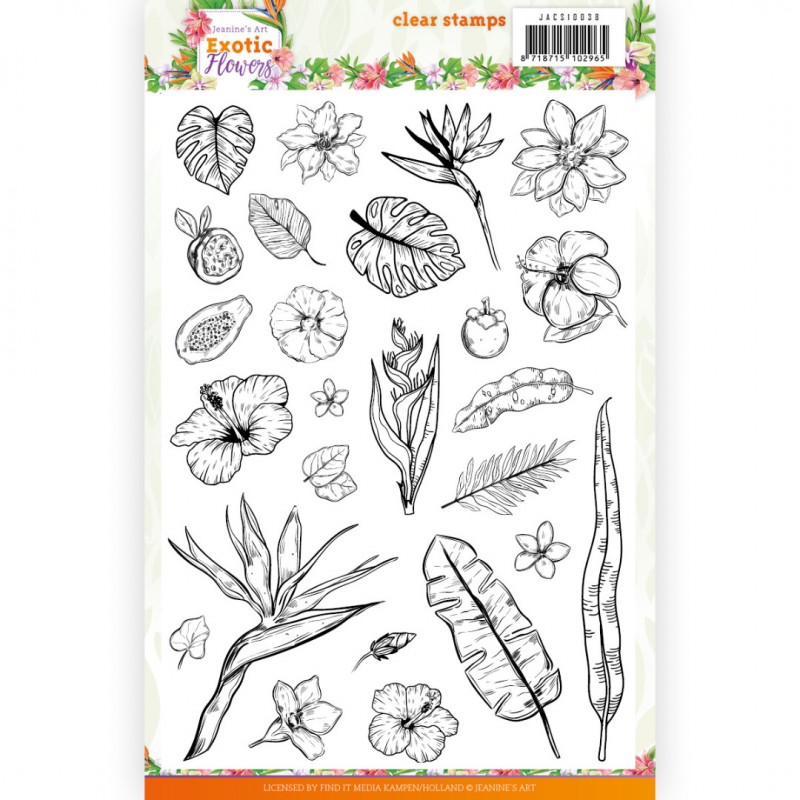 Clear Stamps - Jeanine's Art - Exotic Flowers