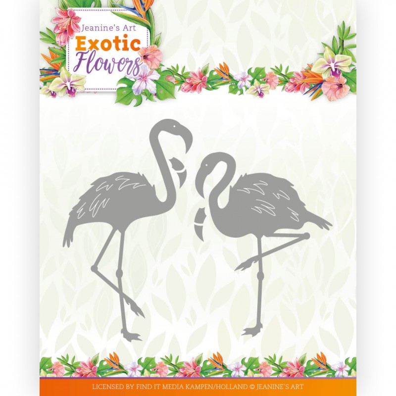 Dies - Jeanine's Art - Exotic Flowers - Flamingo's