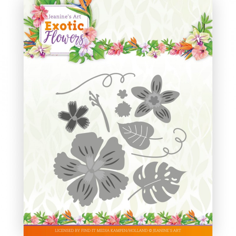 Dies - Jeanine's Art - Exotic Flowers - Flowers and Leafs
