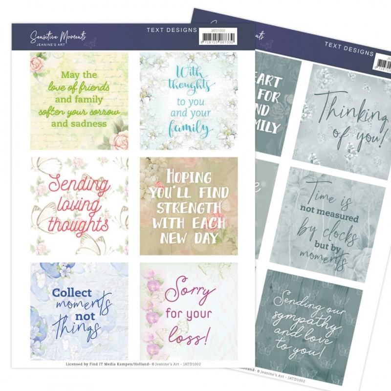 Text Designs Sensitive Moments by Jeanine's Art (EN)