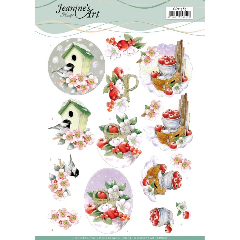 3D Cutting Sheet - Jeanine's Art - Winter Scenes 3D Cutting Sheet - Jeanine's Art - Winter Scenes