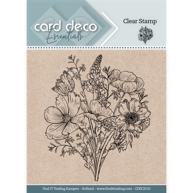 Card Deco Essentials Clear Stamps - Bouquet