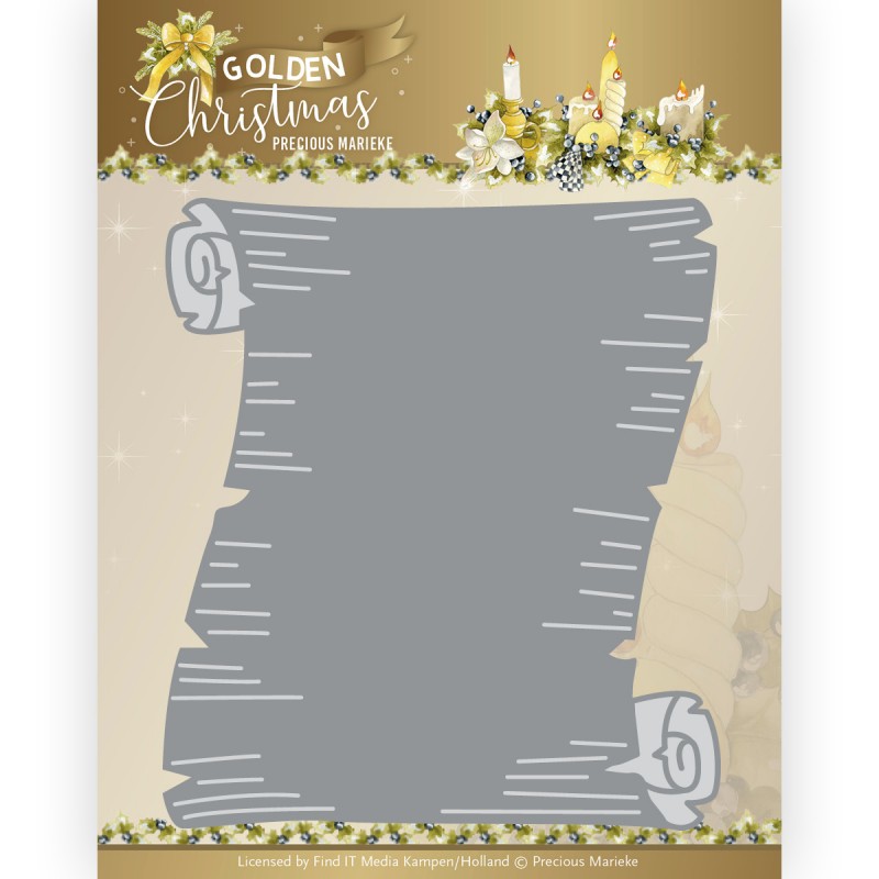 Dies - Precious Marieke - Golden Christmas - Paper Scroll