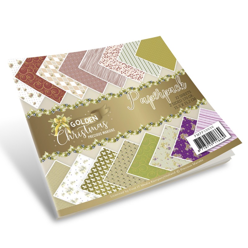 Paperpack - Precious Marieke - Golden Christmas