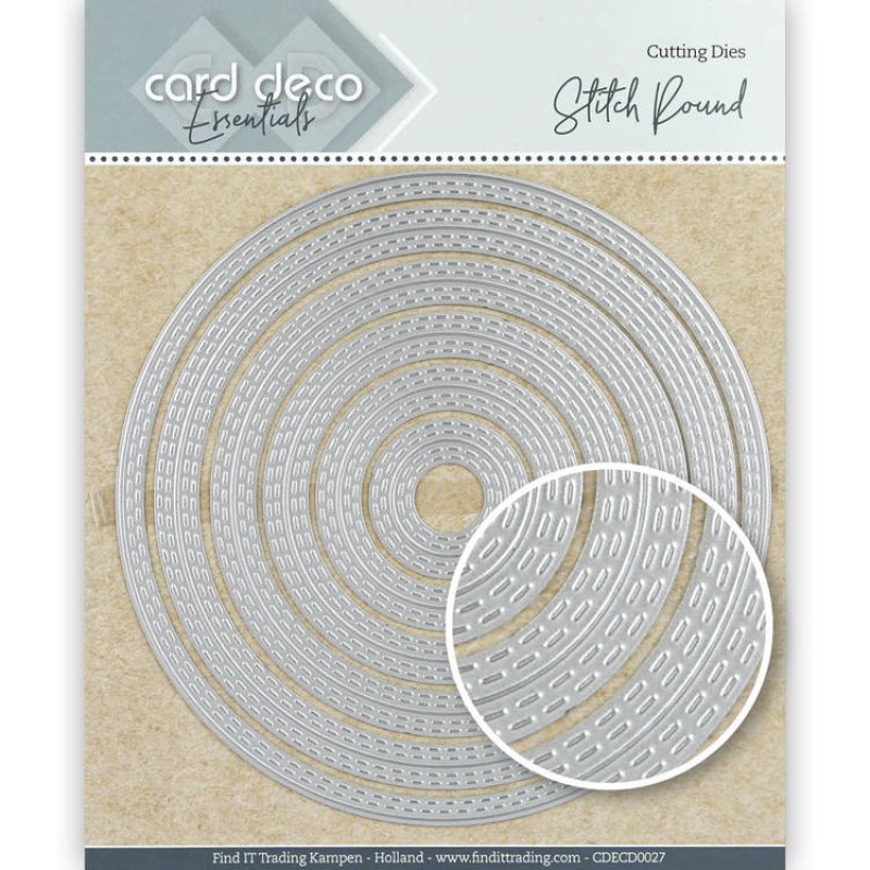 Card Deco Essentials Cutting Dies Stitch Round