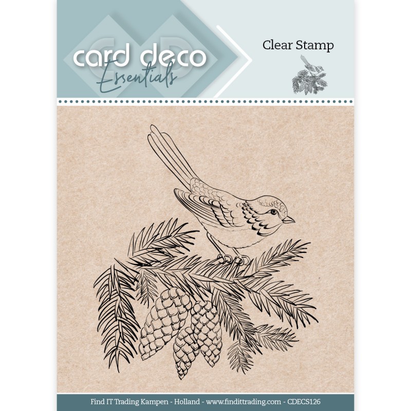 Card Deco Essentials Clear Stamps - Winter Bird