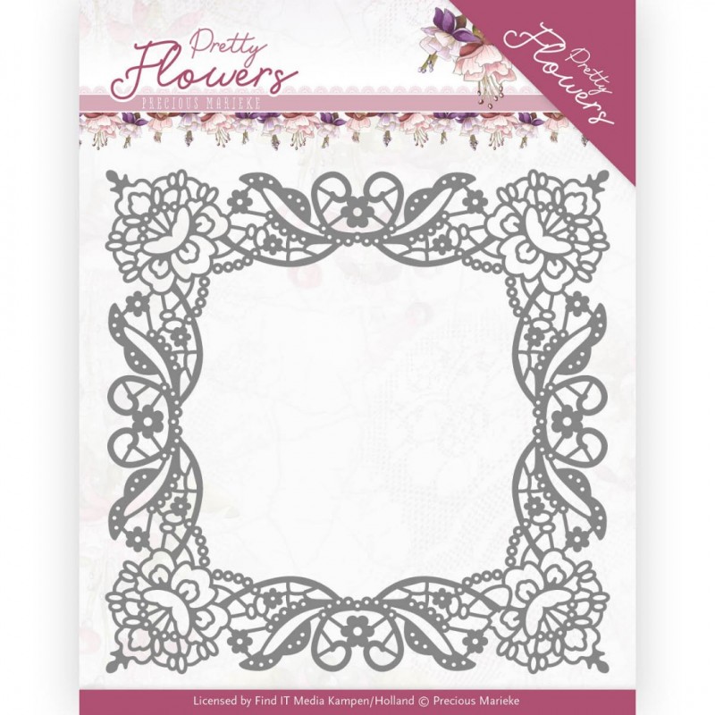 Lace Frame Pretty Flowers Cutting Die by Precious Marieke