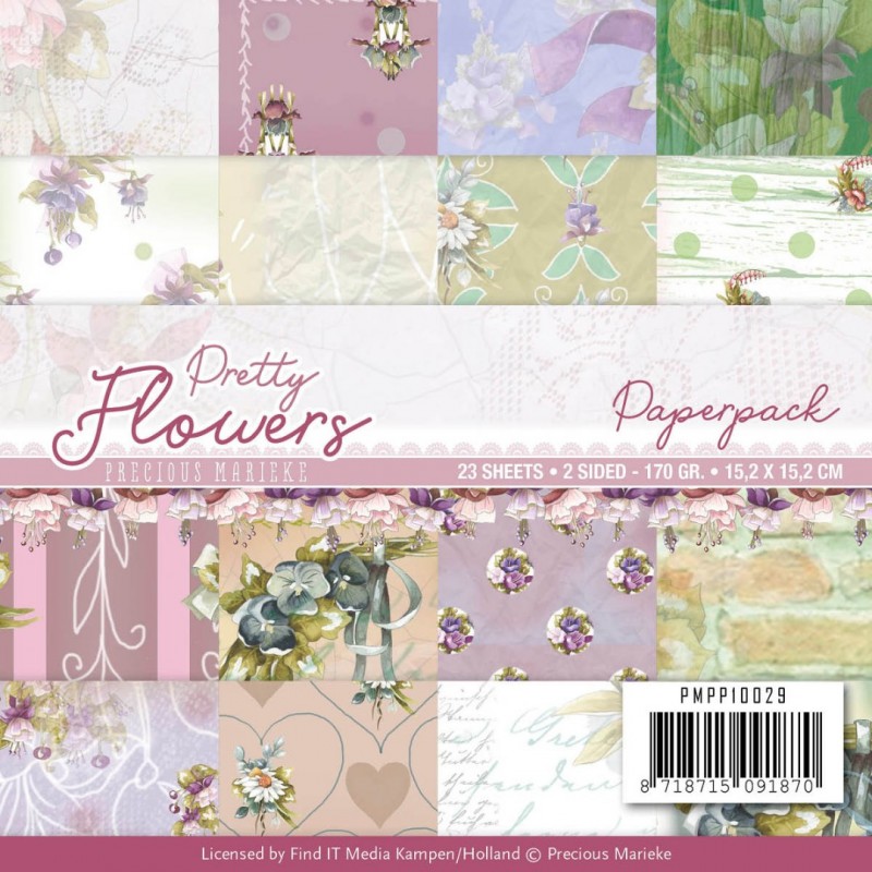 Paperpack Pretty Flowers by Precious Marieke