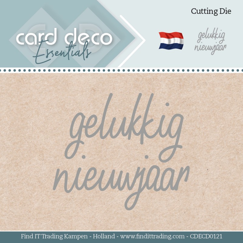 Card Deco Essentials - Dies - Gelukkig Nieuwjaar