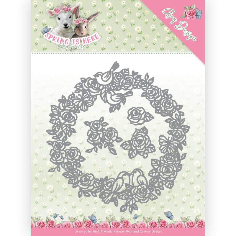 Dies - Amy Design - Spring is Here - Circle of Roses