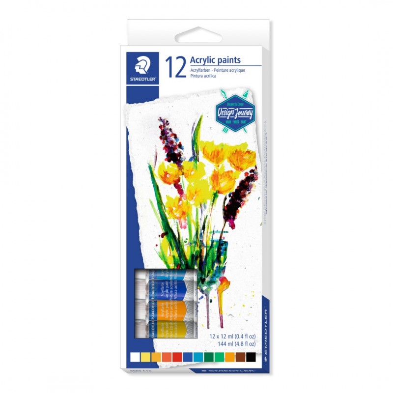 Aquarelverf - set 12 tubes 12 ml DJ