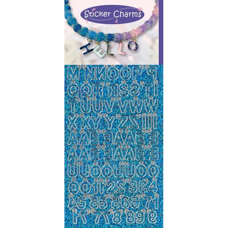 Sticker Charms ABC D.Turquoise