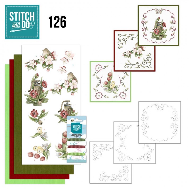 Nr. 126 Spring Delight Precious Marieke voor Stitch and Do