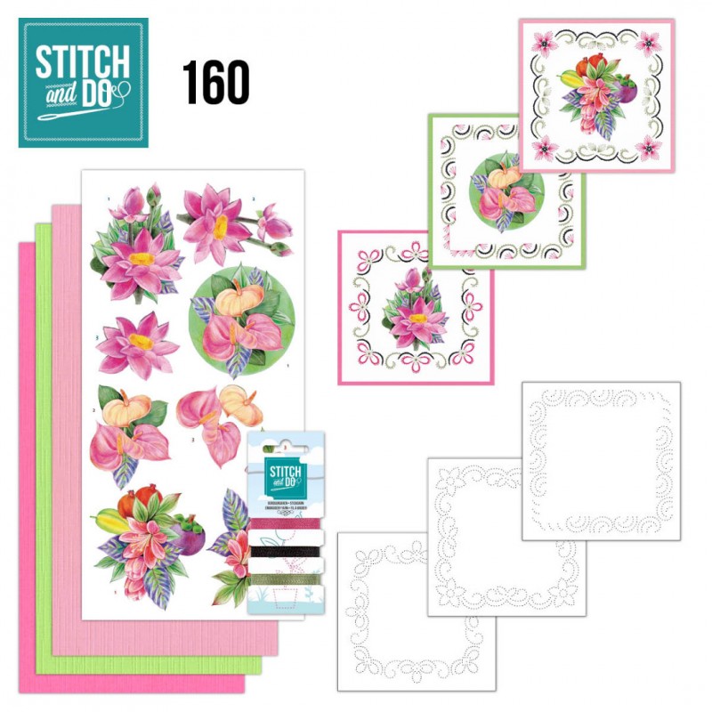 Stitch and Do 160 - Jeanine's Art - Exotic Flowers