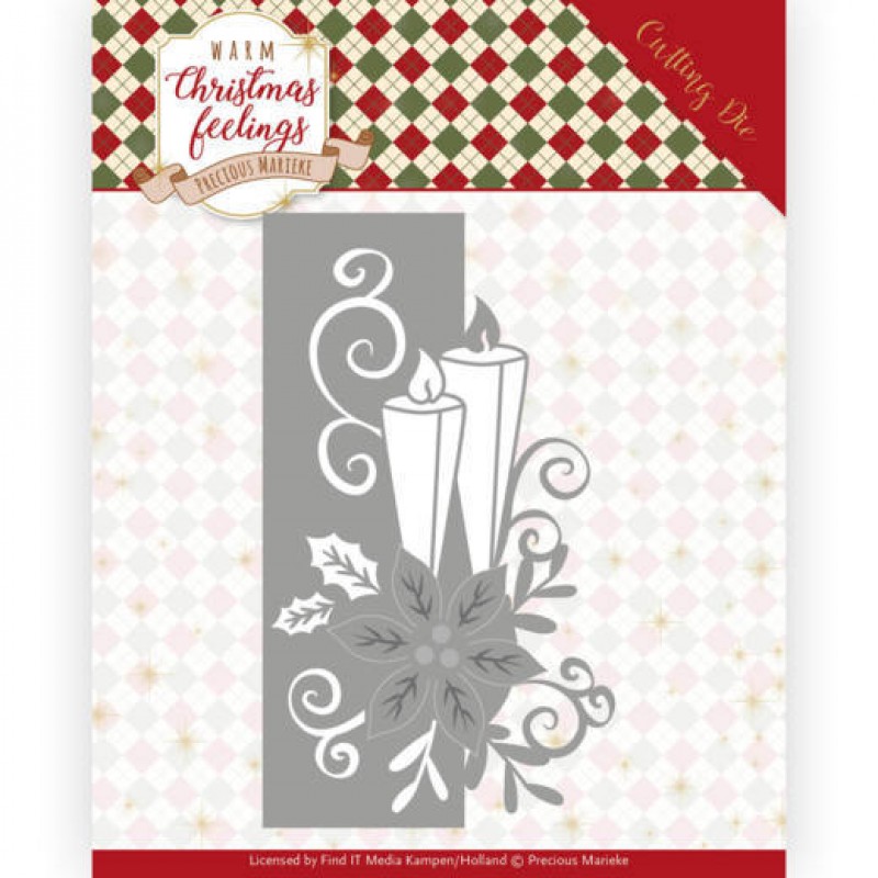 Candle Edge Warm Christmas Feelings Dies by Precious Marieke