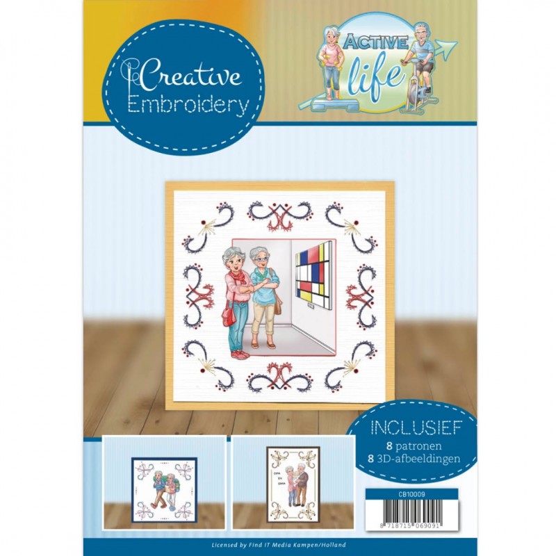 Nr. 9 Borduurboek Active Life Creative Embroidery van Yvonne Creations