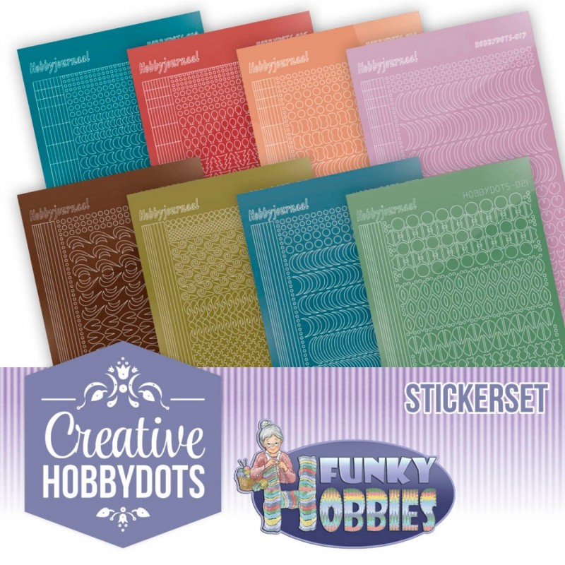 Creative Hobbydots Stickerset 9 - Funky Hobbies - Yvonne Creations