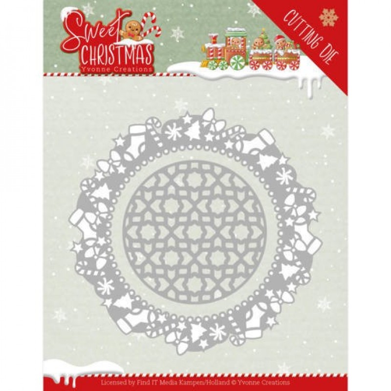 Frame - Sweet Christmas Snijmal van Yvonne Creations