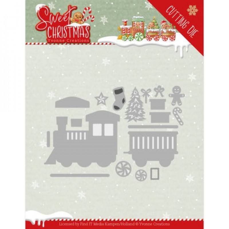 Trein - Sweet Christmas Dies van Yvonne Creations