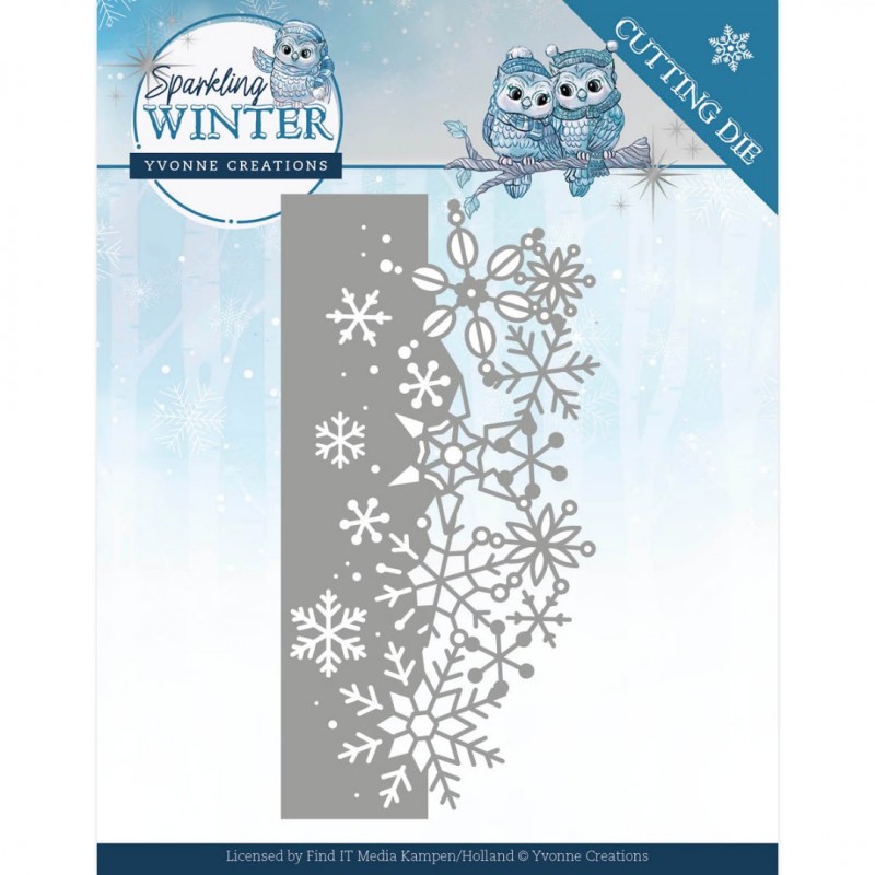 Rand Sparkling Winter - Snijmal van Yvonne Creations 
