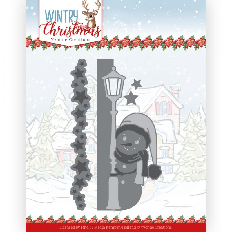 Dies - Yvonne Creations - Wintry Christmas - Peek a Boo Snowman