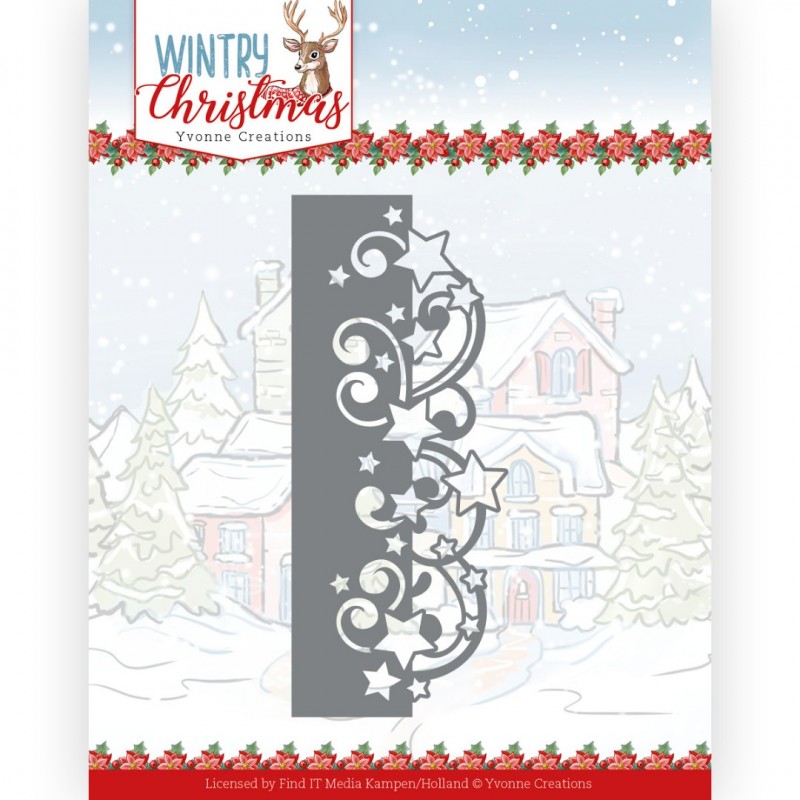 Dies - Yvonne Creations - Wintry Christmas - Stars Border