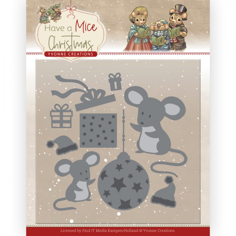 Dies - Yvonne Creations - Have a Mice Christmas - Christmas Mouse Gift