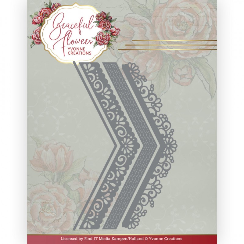 Dies - Yvonne Creations - Graceful Flowers -Graceful Borders