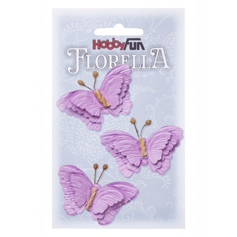 FLORELLA-Butterflies Lavender, 6cm