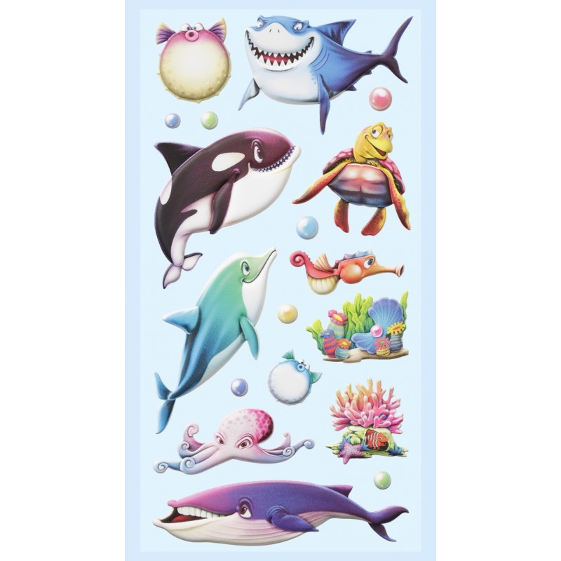 SOFTY-Stickers Zeedieren