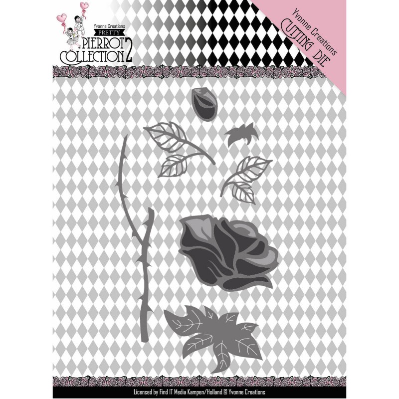 Rose - Pretty Pierrot 2 - Snijmal - Yvonne Creations