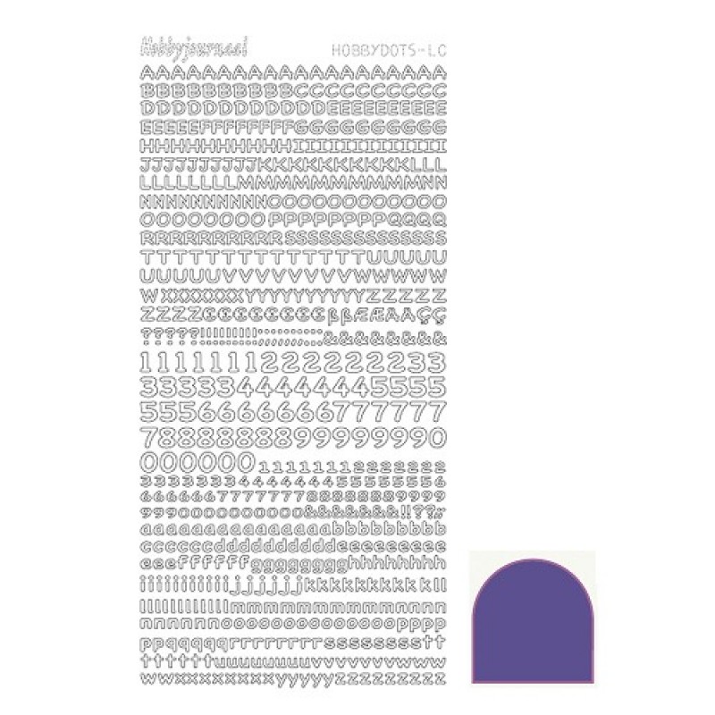 Hobbydots sticker - Mirror Violet