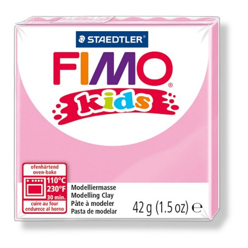 Fimo kids boetseerklei 42 g rose