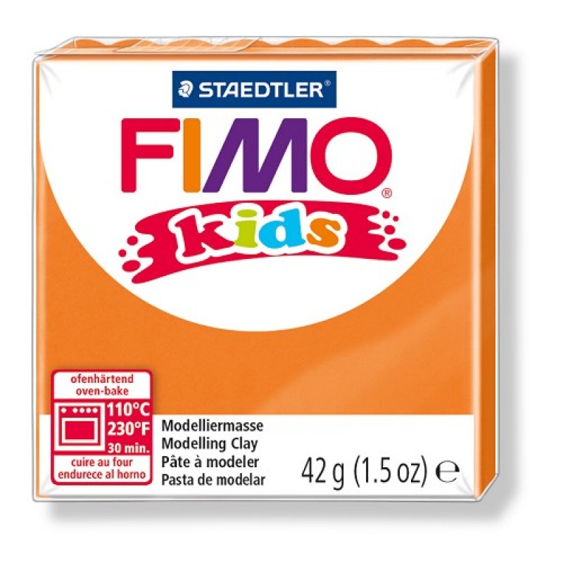 Fimo kids boetseerklei 42 g oranje