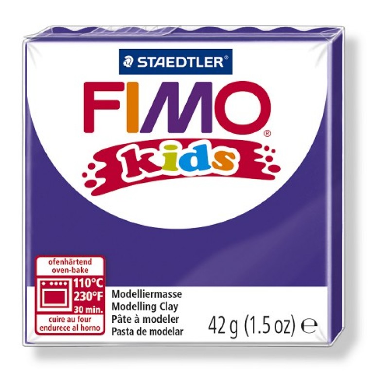 Fimo kids boetseerklei 42 g lila