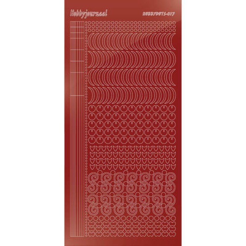 Hobbydots sticker - Mirror Red