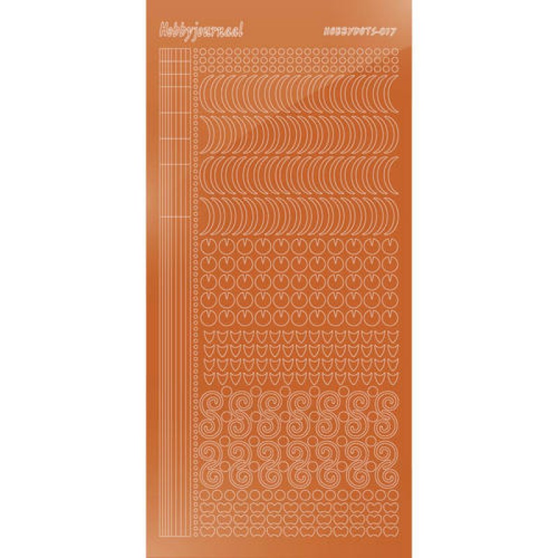 Hobbydots sticker - Mirror Copper