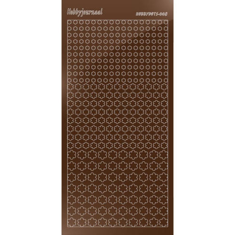 Hobbydots sticker - Mirror Brown