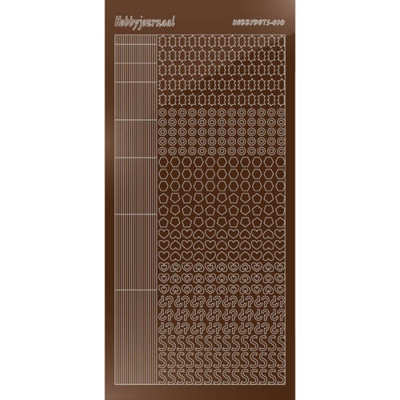 Hobbydots sticker - Mirror Brown