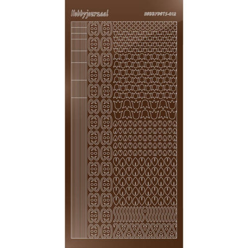 Hobbydots sticker - Mirror Brown