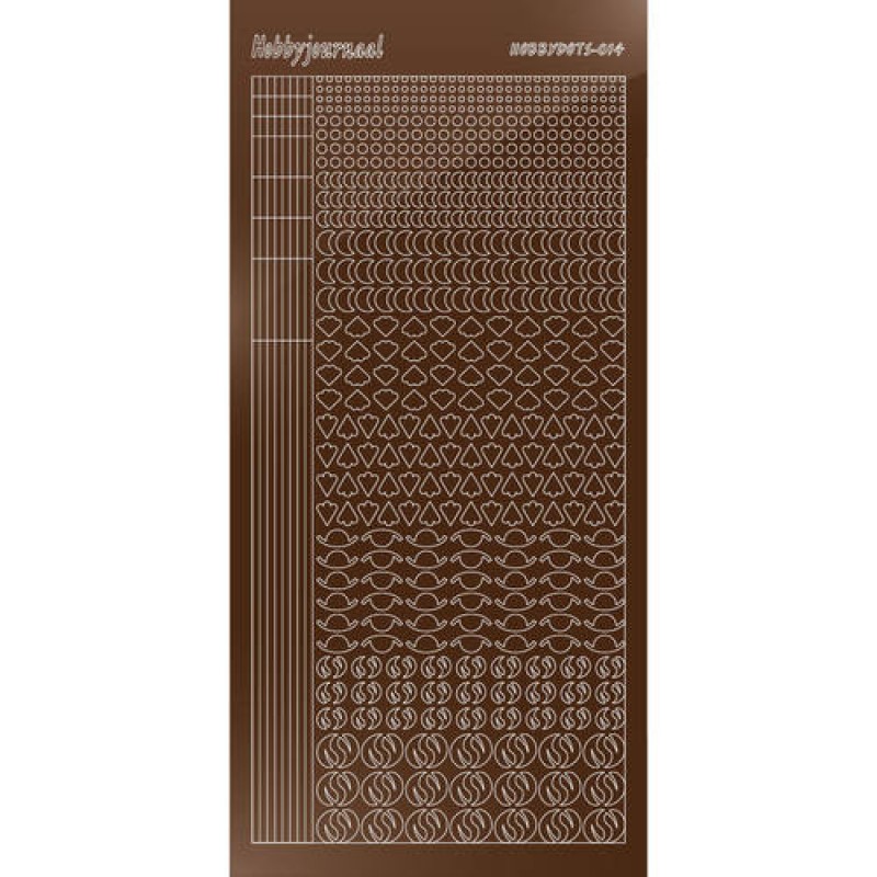 Hobbydots sticker - Mirror Brown