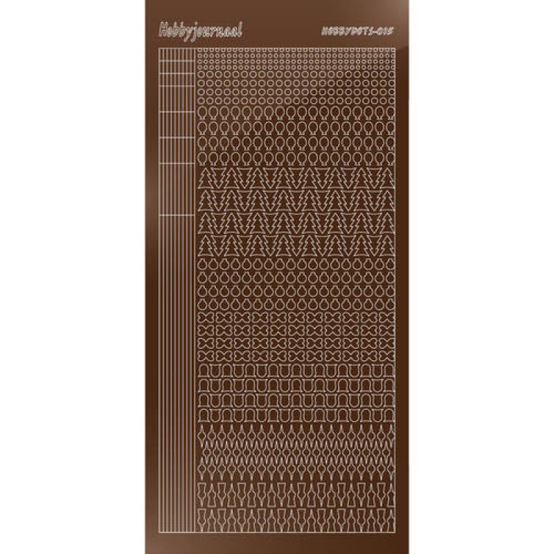 Hobbydots sticker - Mirror Brown