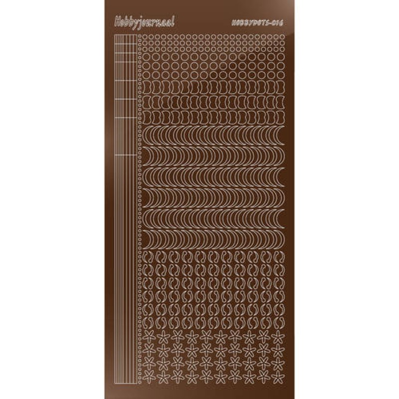 Hobbydots sticker - Mirror Brown