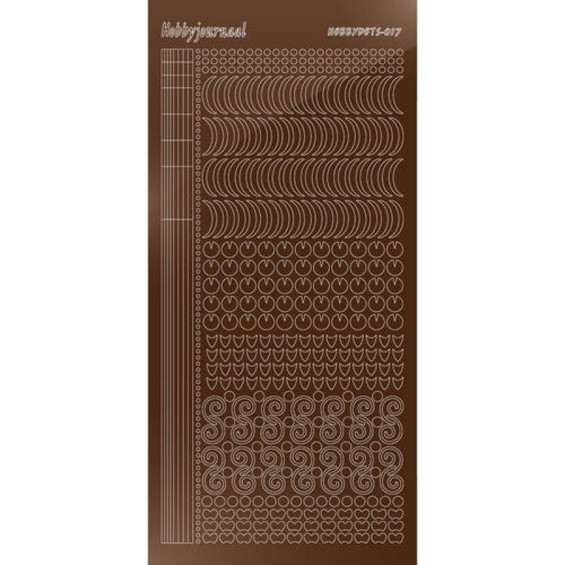 Hobbydots sticker - Mirror Brown