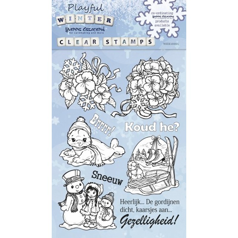 Playfull Winter - Clear Stamp - Yvonne Creations