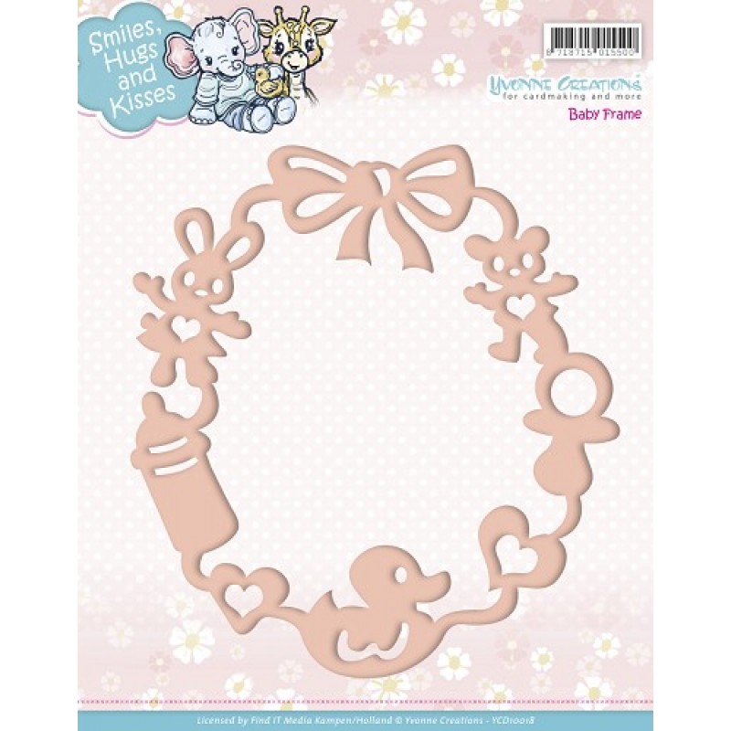 Die - Yvonne Creations - Smiles, Hugs and Kisses - Baby Frame