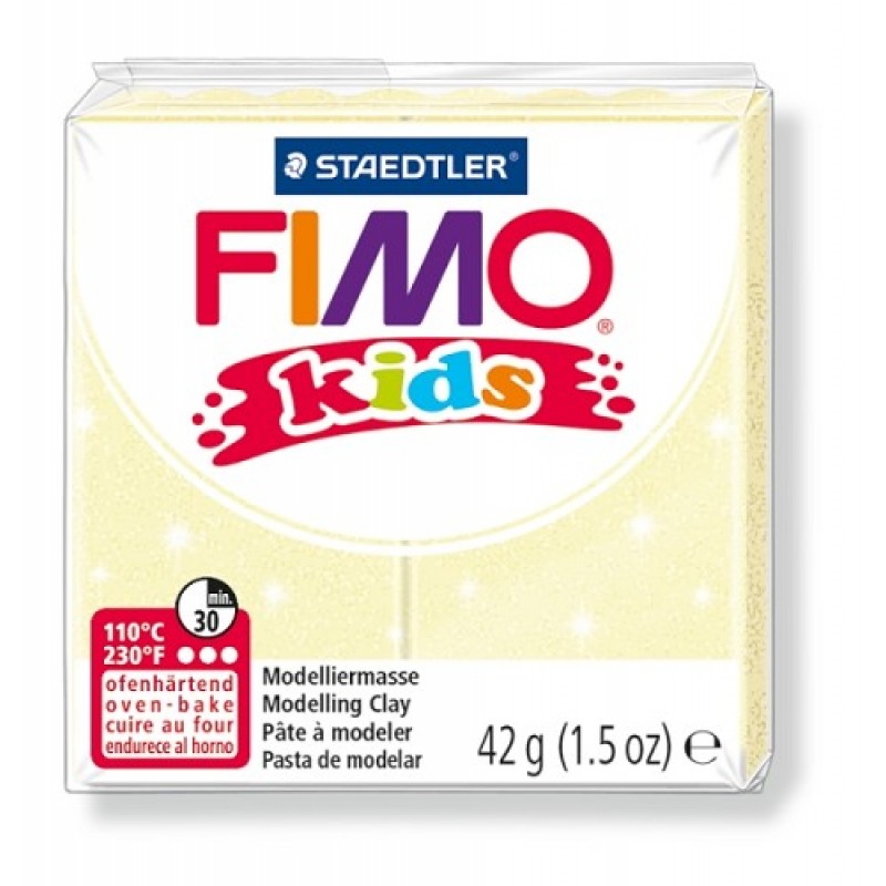 Fimo kids boetseerklei 42 g lichtgeel